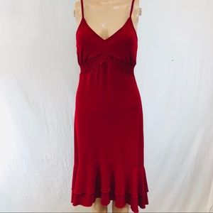 JACOB women’s Dress Straps Sz 5/6. Deep Red